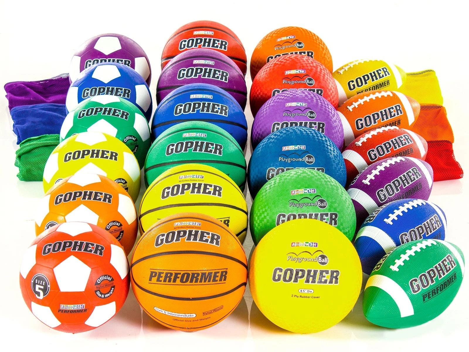 Rainbow Performer Rubber Ball Packs - Image 2