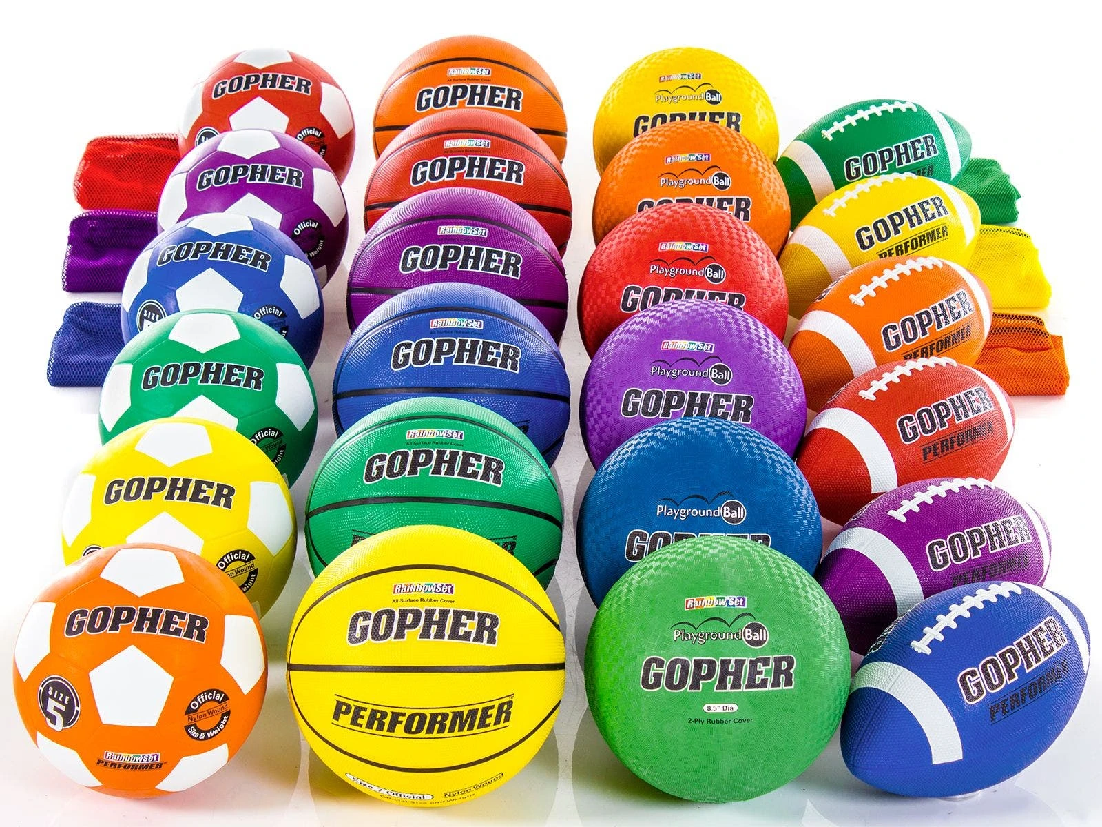 Rainbow Performer Rubber Ball Packs - Image 3