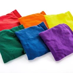 Rainbow Cotton Beanbags