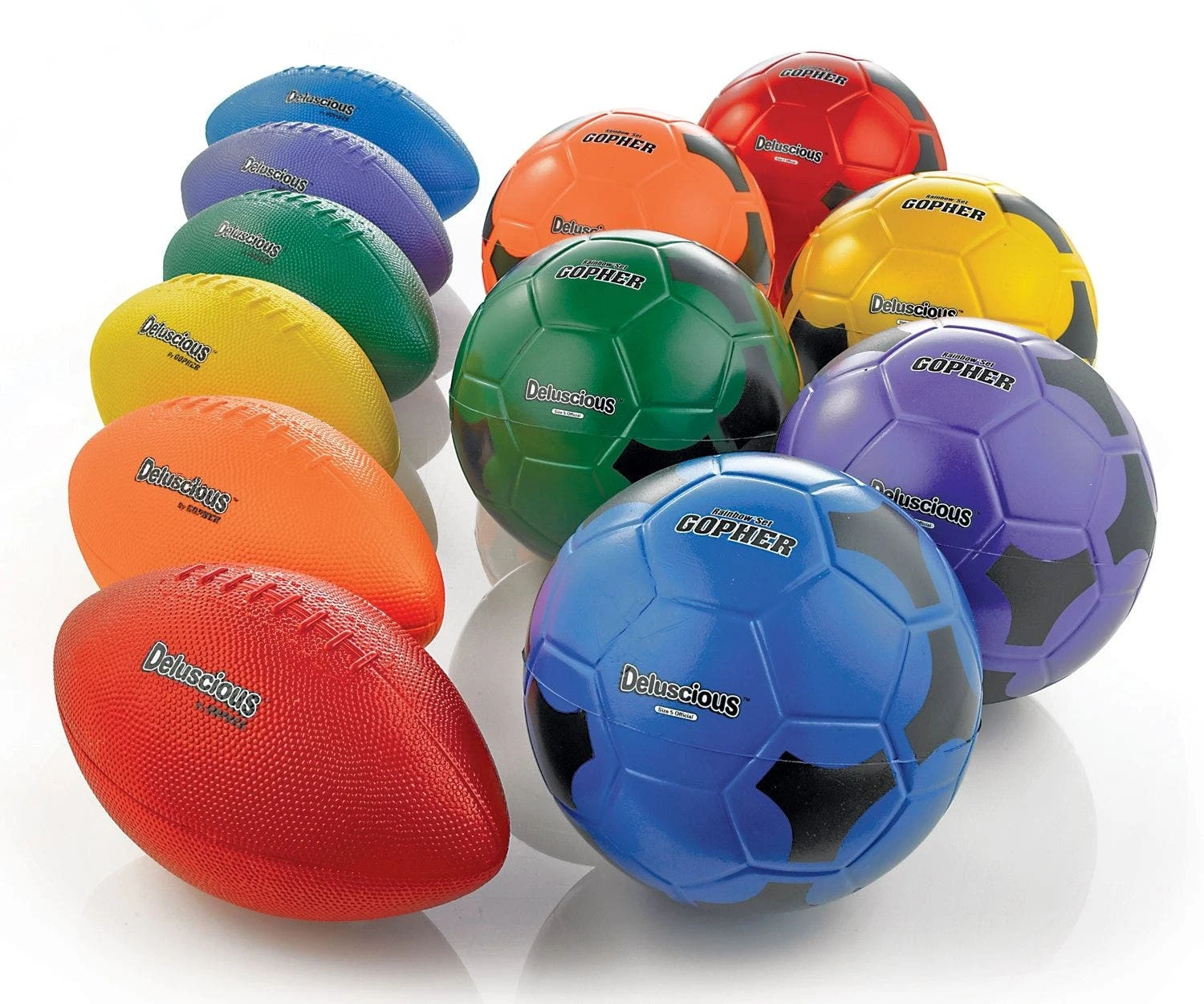 Rainbow Deluscious Coated-Foam Balls - Image 9