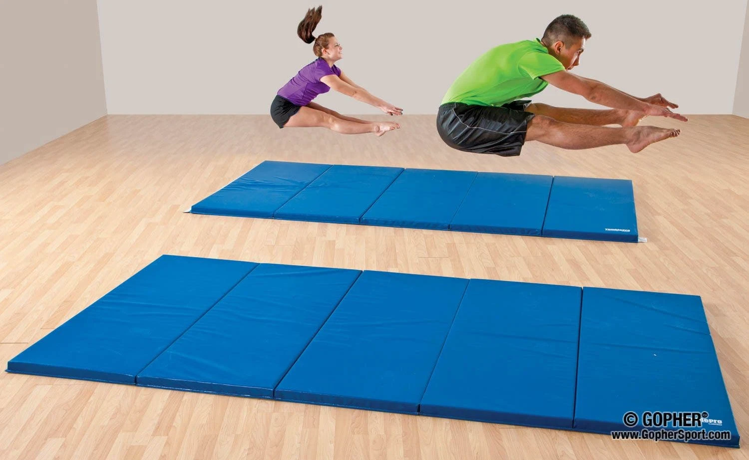 TumblePro 2-3/8" Layered-Foam Custom Color Instructor Mats - Image 12