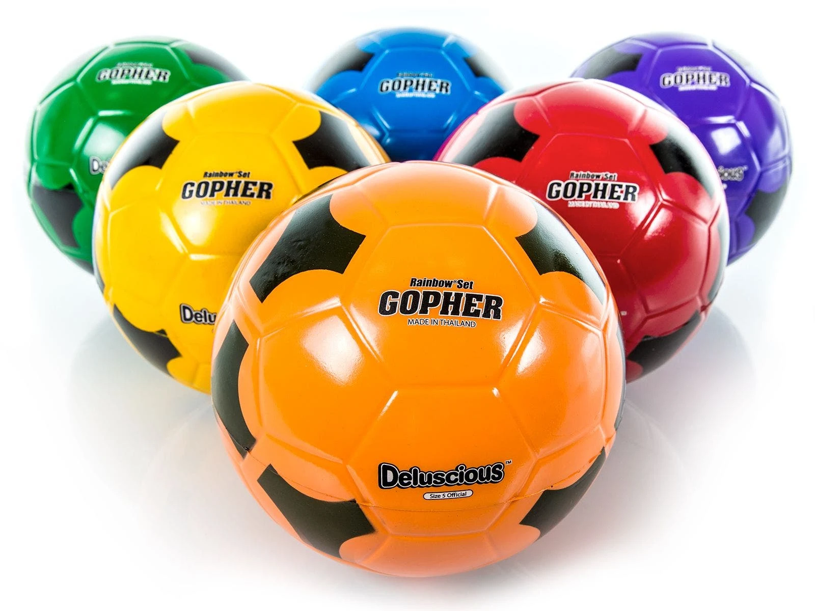 Rainbow Deluscious Coated-Foam Balls - Image 6