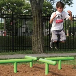 Outdoor Fitness Log Hop