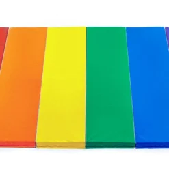 TumblePro 2-3/8" Layered-Foam Rainbow Gymnastics Mats