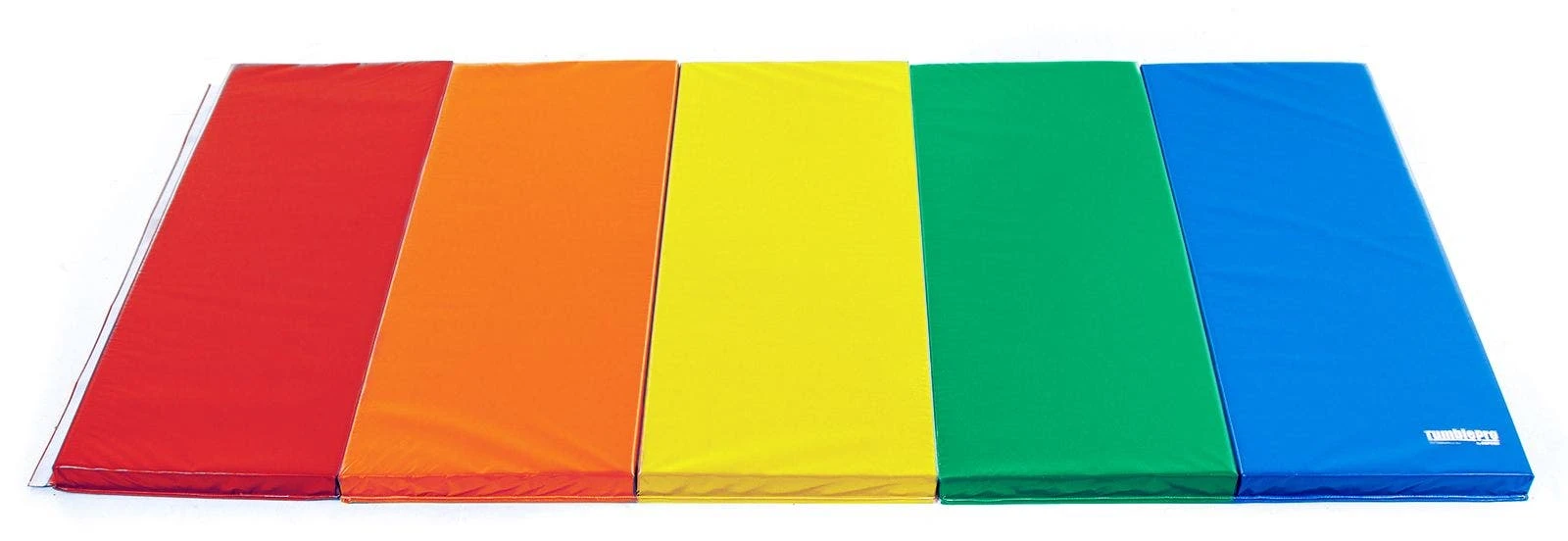 TumblePro 2-3/8" Layered-Foam Rainbow Gymnastics Mats - Image 6