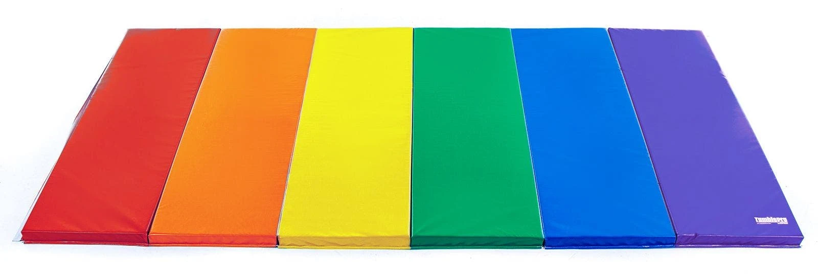 TumblePro 2-3/8" Layered-Foam Rainbow Gymnastics Mats - Image 7