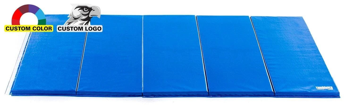 TumblePro 2" Polyethylene-Foam Reduced Injury Factor Custom Logo Gymnastics Mats - Image 9