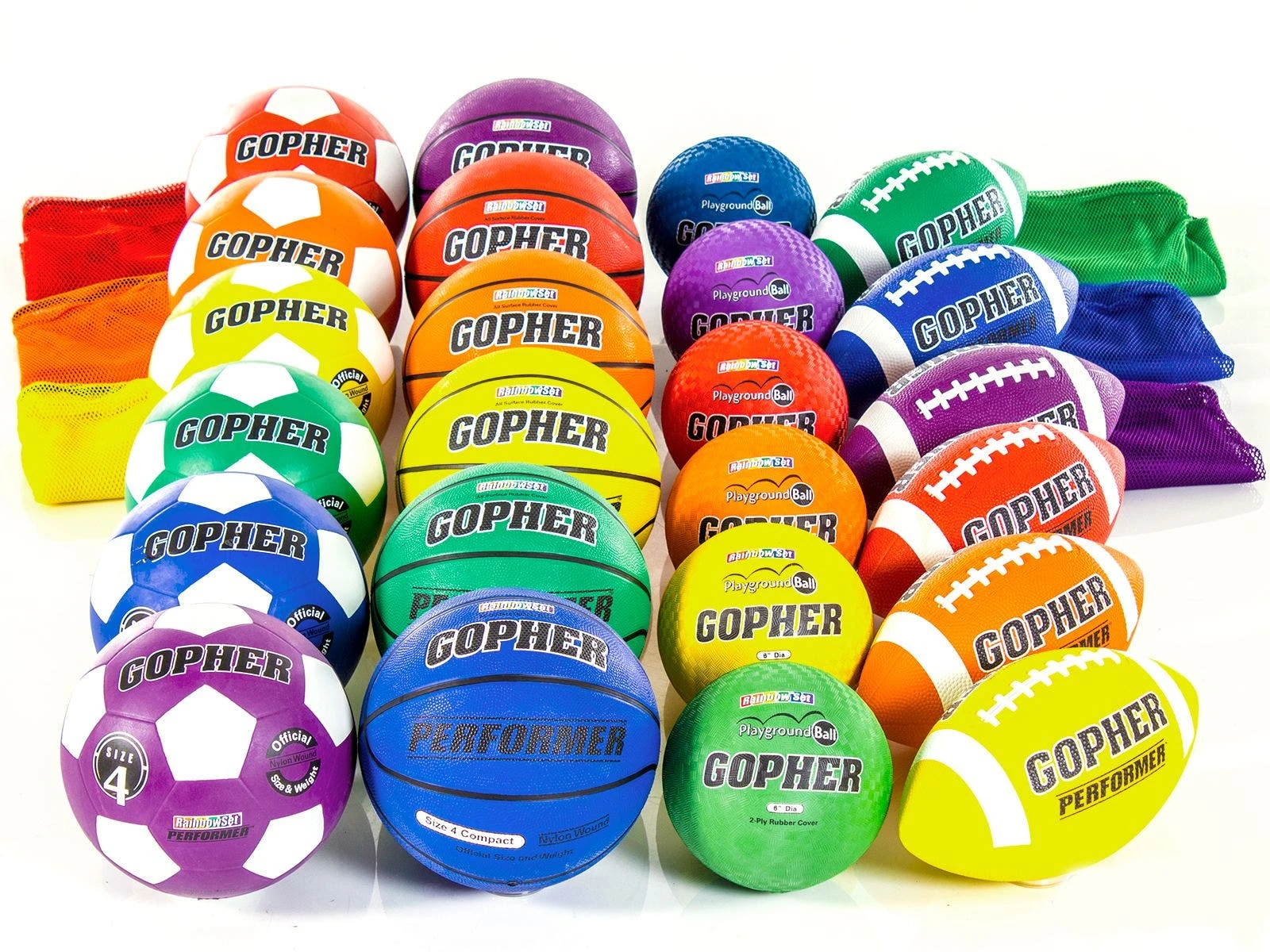 Rainbow Performer Rubber Ball Packs - Image 4