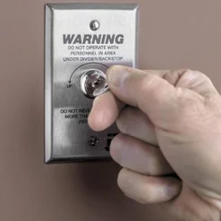 Bison ZipCrank Height Adjustment Basketball System Electric Key Switch