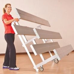 Aluminum Tip-N-Roll Bleachers
