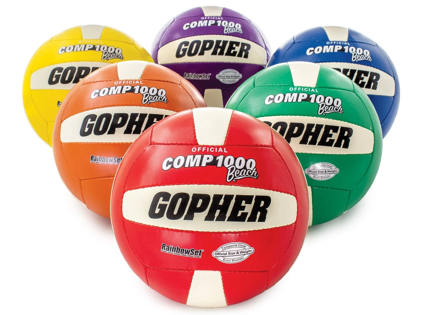 Rainbow Comp 1000 Beach Volleyballs - Image 3