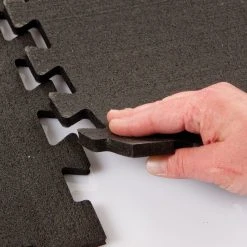 28.5" X 28.5" Seamless Black Zip Tiles