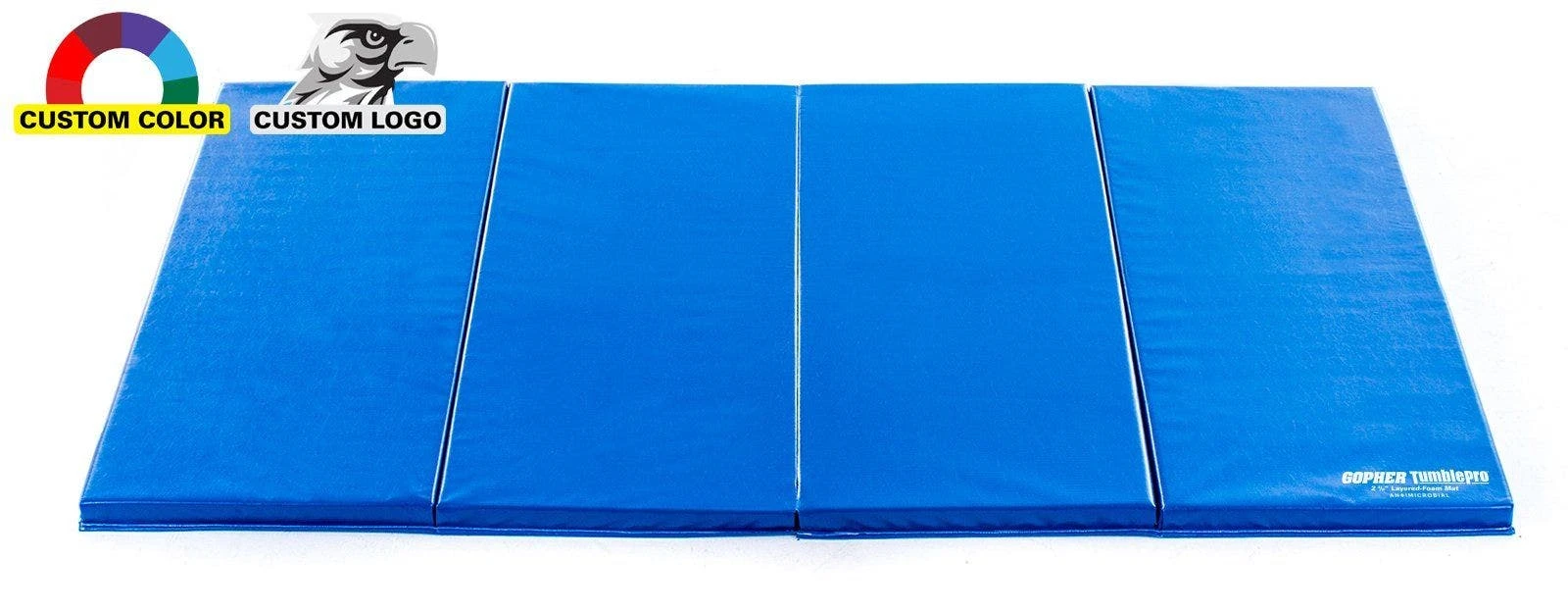 TumblePro 2-3/8" Layered-Foam Custom Logo Gymnastics Mats - Image 2